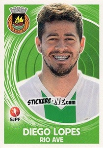 Sticker Diego Lopes - Futebol 2014-2015 n. 300 - Panini