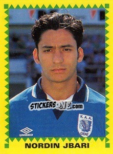 Sticker Nordin Jbari (Les Numeros Trois) - Football Belgium 1997-1998 - Panini