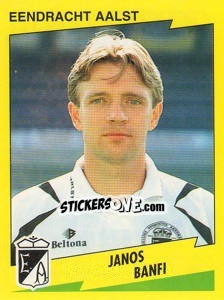 Sticker Janos Banfi - Football Belgium 1997-1998 - Panini