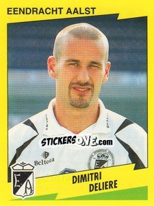 Sticker Dimitri Deliere - Football Belgium 1997-1998 - Panini