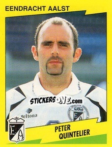 Figurina Peter Quintelier - Football Belgium 1997-1998 - Panini