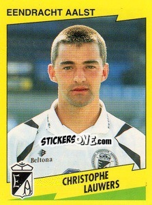 Sticker Christophe Lauwers - Football Belgium 1997-1998 - Panini