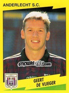 Sticker Geert De Vlieger - Football Belgium 1997-1998 n. 30 - Panini