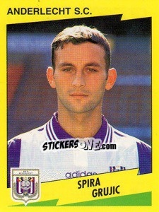 Sticker Spira Grujic - Football Belgium 1997-1998 - Panini