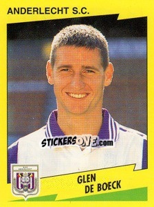 Sticker Glenn De Boeck - Football Belgium 1997-1998 - Panini