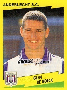 Sticker Glenn De Boeck - Football Belgium 1997-1998 n. 33 - Panini