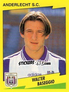 Sticker Walter Baseggio - Football Belgium 1997-1998 - Panini