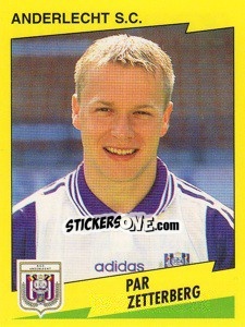 Sticker Par Zetterberg - Football Belgium 1997-1998 - Panini