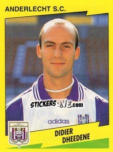 Sticker Didier Dheedene - Football Belgium 1997-1998 - Panini