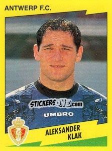 Figurina Aleksander Klak - Football Belgium 1997-1998 n. 49 - Panini