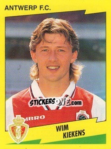Figurina Wim Kiekens - Football Belgium 1997-1998 - Panini