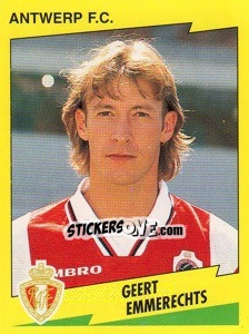 Sticker Geert Emmerechts - Football Belgium 1997-1998 n. 53 - Panini