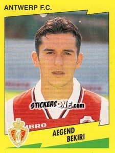 Sticker Aegend Bekiri - Football Belgium 1997-1998 n. 58 - Panini