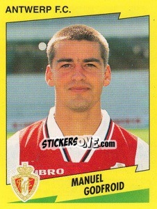 Sticker Manuel Godfroid - Football Belgium 1997-1998 - Panini