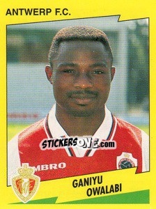 Figurina Ganiyu Owalabi - Football Belgium 1997-1998 n. 62 - Panini