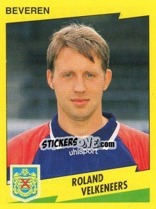 Sticker Roland Velkeneers - Football Belgium 1997-1998 - Panini