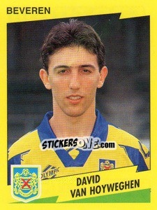 Sticker David Van Hoyweghen - Football Belgium 1997-1998 - Panini