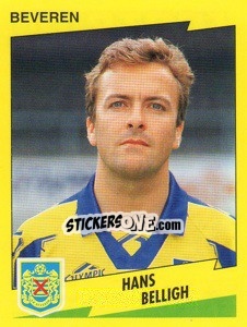 Figurina Hans Belligh - Football Belgium 1997-1998 n. 74 - Panini