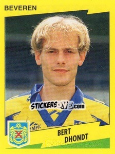 Sticker Dert Dhondt - Football Belgium 1997-1998 - Panini