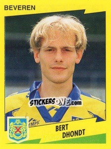 Sticker Dert Dhondt - Football Belgium 1997-1998 n. 75 - Panini