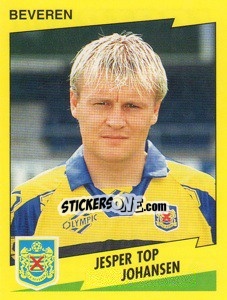 Sticker Jesper Top Johansen - Football Belgium 1997-1998 - Panini