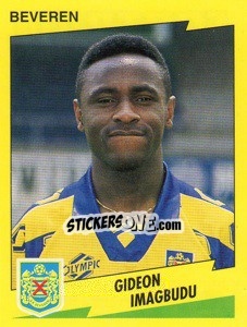 Sticker Gideon Imagbudu - Football Belgium 1997-1998 - Panini