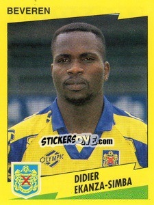 Sticker Didier Ekanza-Simba - Football Belgium 1997-1998 n. 80 - Panini
