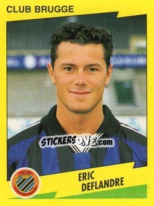 Figurina Eric Deflandre - Football Belgium 1997-1998 - Panini
