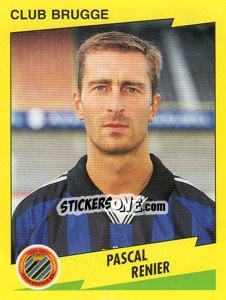 Figurina Pascal Renier - Football Belgium 1997-1998 - Panini