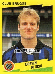 Sticker Tjorven De Brul - Football Belgium 1997-1998 - Panini