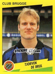 Sticker Tjorven De Brul - Football Belgium 1997-1998 n. 91 - Panini