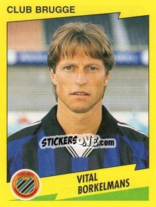 Sticker Vital Borkelmans - Football Belgium 1997-1998 - Panini