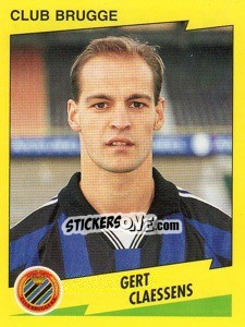 Sticker Gert Claessens - Football Belgium 1997-1998 - Panini