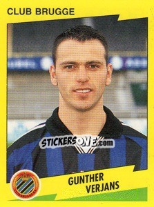 Cromo Gunther Verjans - Football Belgium 1997-1998 - Panini