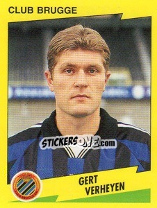 Sticker Gert Verheyen - Football Belgium 1997-1998 n. 99 - Panini