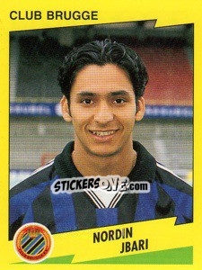 Sticker Nordin Jbari - Football Belgium 1997-1998 - Panini
