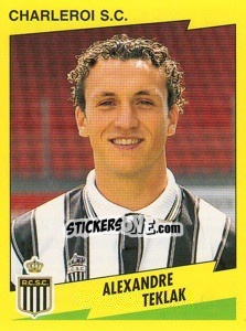 Figurina Alexandre Teklak - Football Belgium 1997-1998 - Panini