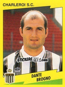 Sticker Dante Brogno - Football Belgium 1997-1998 - Panini
