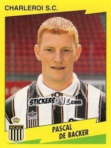 Figurina Pascal De Backer - Football Belgium 1997-1998 - Panini
