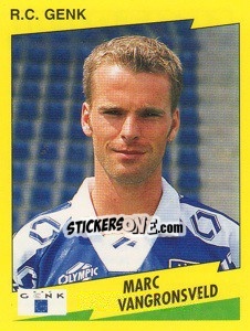 Sticker Marc Vangronsveld - Football Belgium 1997-1998 - Panini