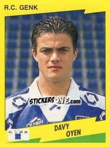 Sticker Davy Oyen - Football Belgium 1997-1998 - Panini