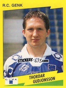 Figurina Thordar Gudjonsson - Football Belgium 1997-1998 - Panini