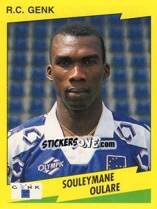 Figurina Souleymane Oulare - Football Belgium 1997-1998 - Panini