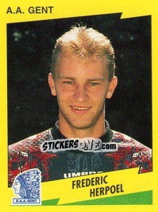 Sticker Frederic Herpoel - Football Belgium 1997-1998 - Panini
