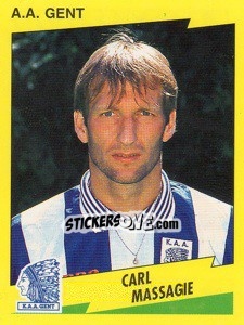 Figurina Carl Massagie - Football Belgium 1997-1998 - Panini