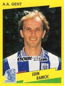Figurina Edin Ramcic - Football Belgium 1997-1998 - Panini