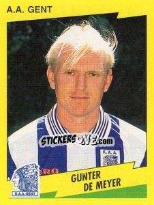 Cromo Gunter De Meyer - Football Belgium 1997-1998 - Panini