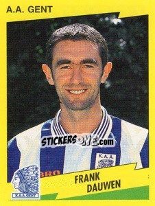 Sticker Frank Dauwen - Football Belgium 1997-1998 n. 152 - Panini