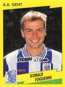 Sticker Ronald Foguenne - Football Belgium 1997-1998 - Panini