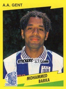 Sticker Mohammed Barka - Football Belgium 1997-1998 - Panini